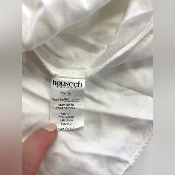 House Of CB White Tilly Pin Tuck Mini Dress feminine sexy girly fairy soft girl - Picture 14 of 16